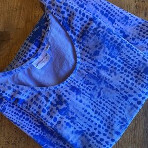 Prairie Underground Blue Tie-Dye Midi Dress